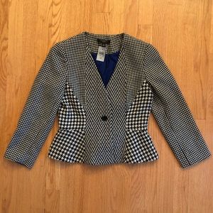 NWT Ann Taylor Houndstooth Blazer